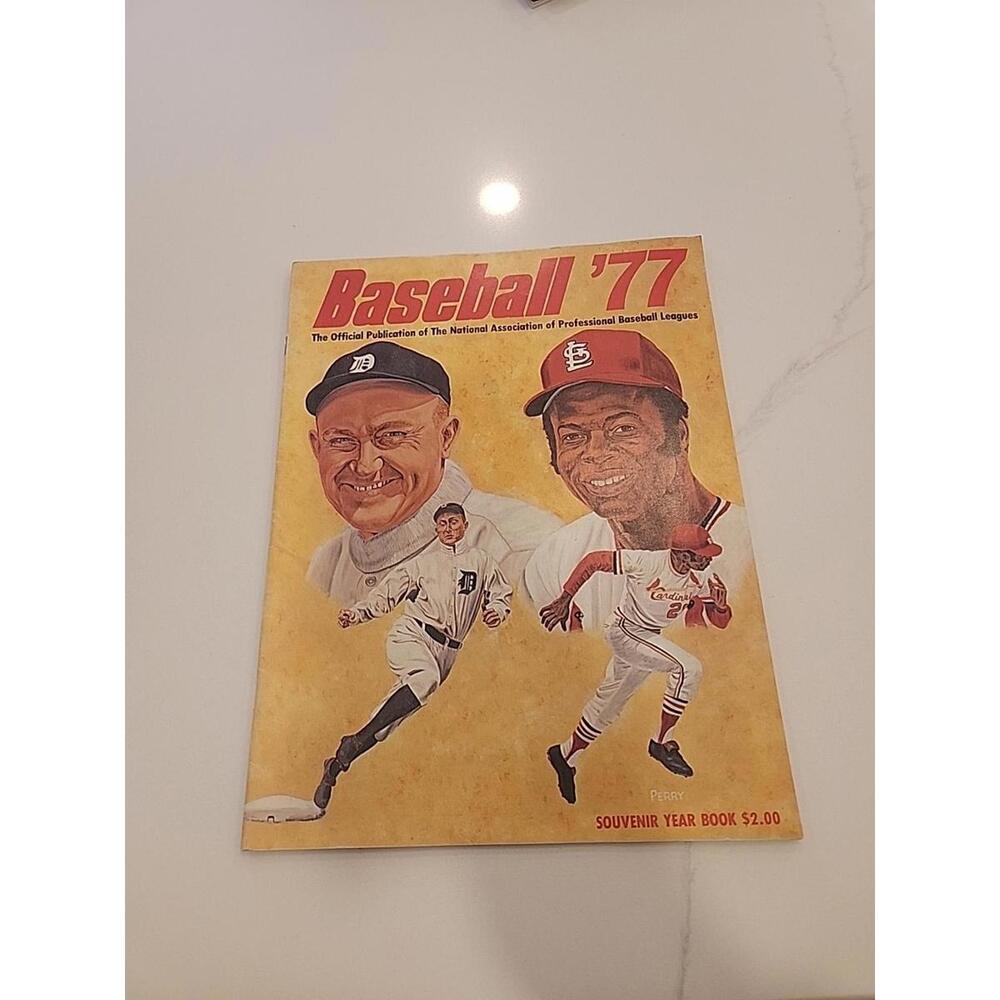1977 Baseball ST LOUIS CARDINALS Lou BROCK Detroit Tigers TY COBB Review of 1977